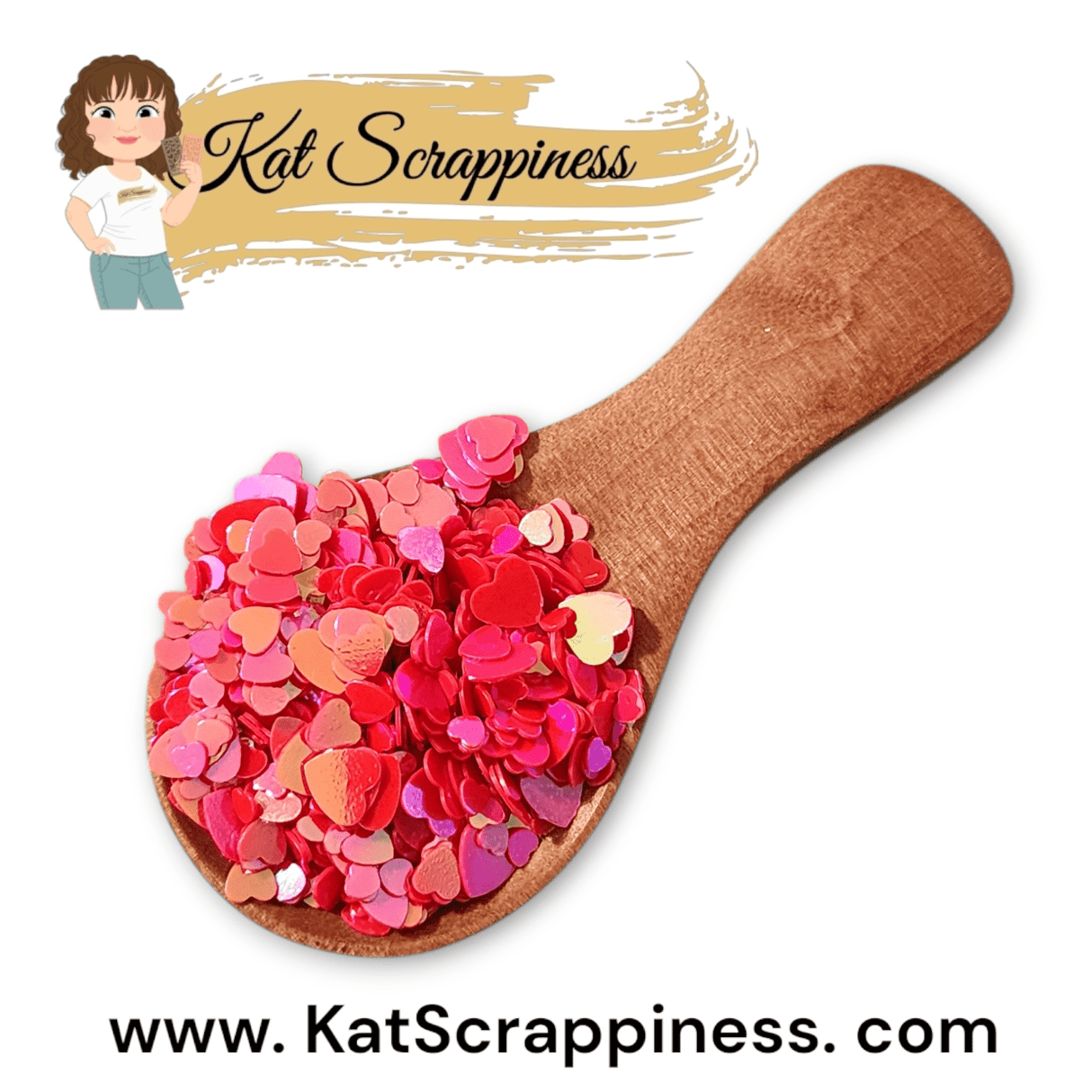 Brilliant Wild Rose Heart Sequin Mix - New Release!