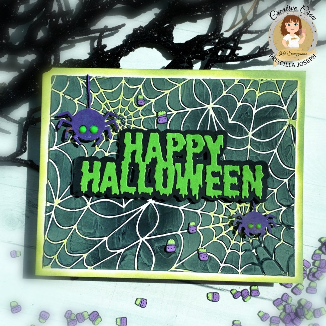 Spiderweb 6x6 Stencil -