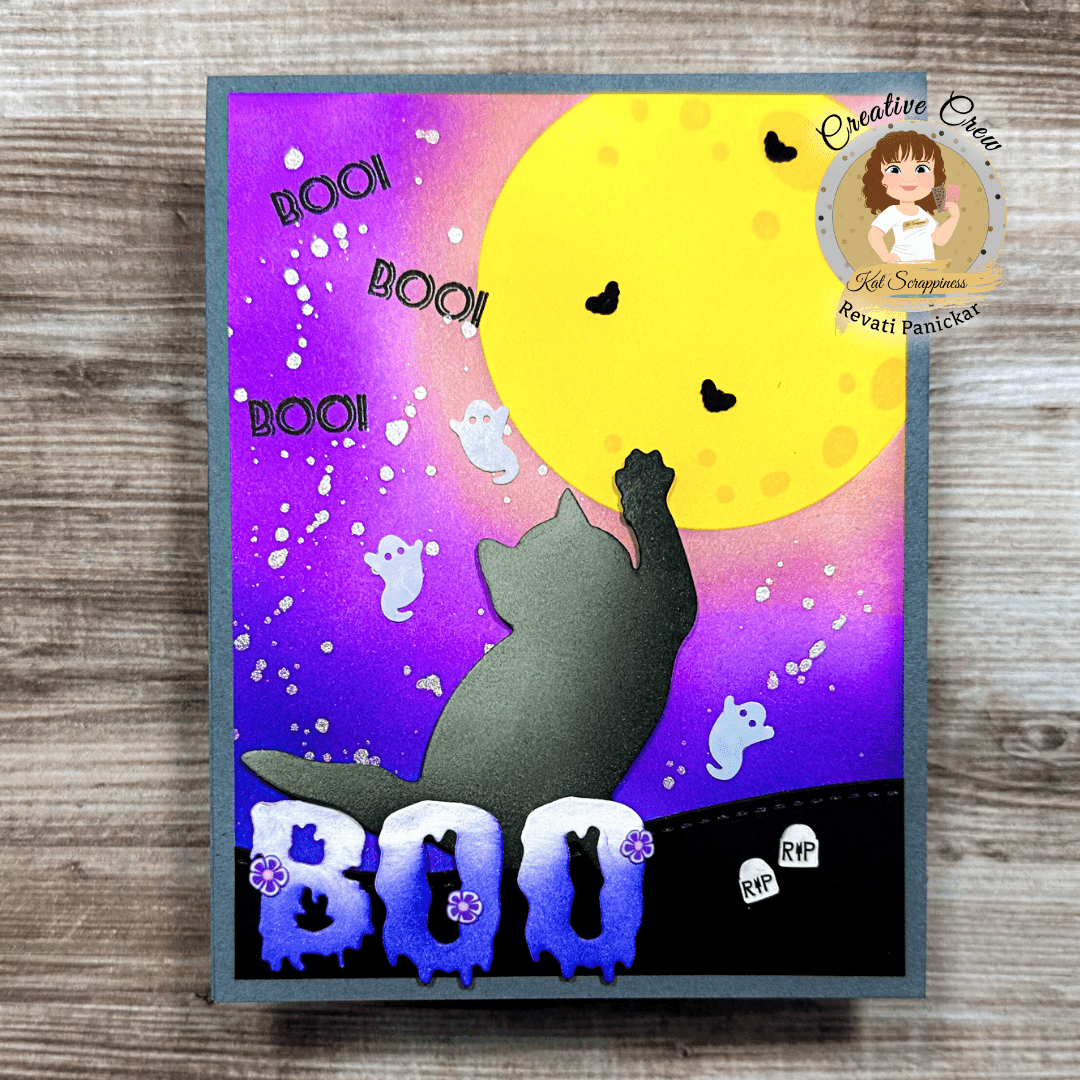 Kitty Chasing Butterflies Craft Die