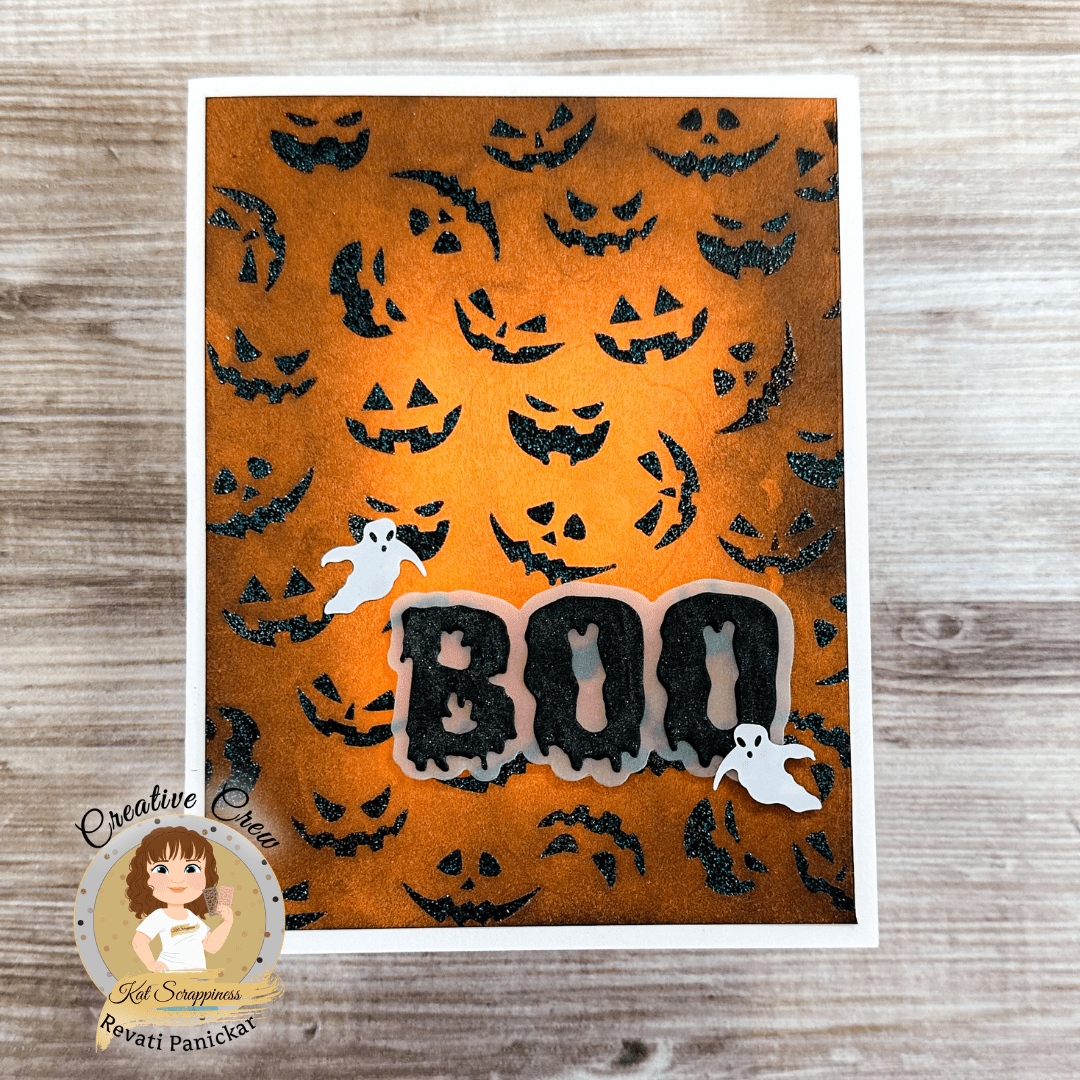 Jack-o'-lantern Faces 6x6 Stencil -