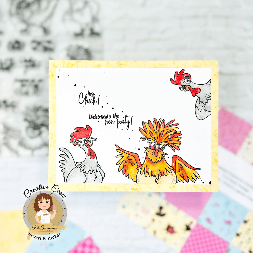 Sassy Chickens 6x8 Stamp Set