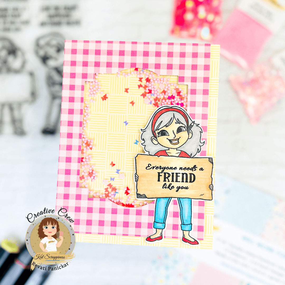 Will Work for Craft Supplies Stamp Set