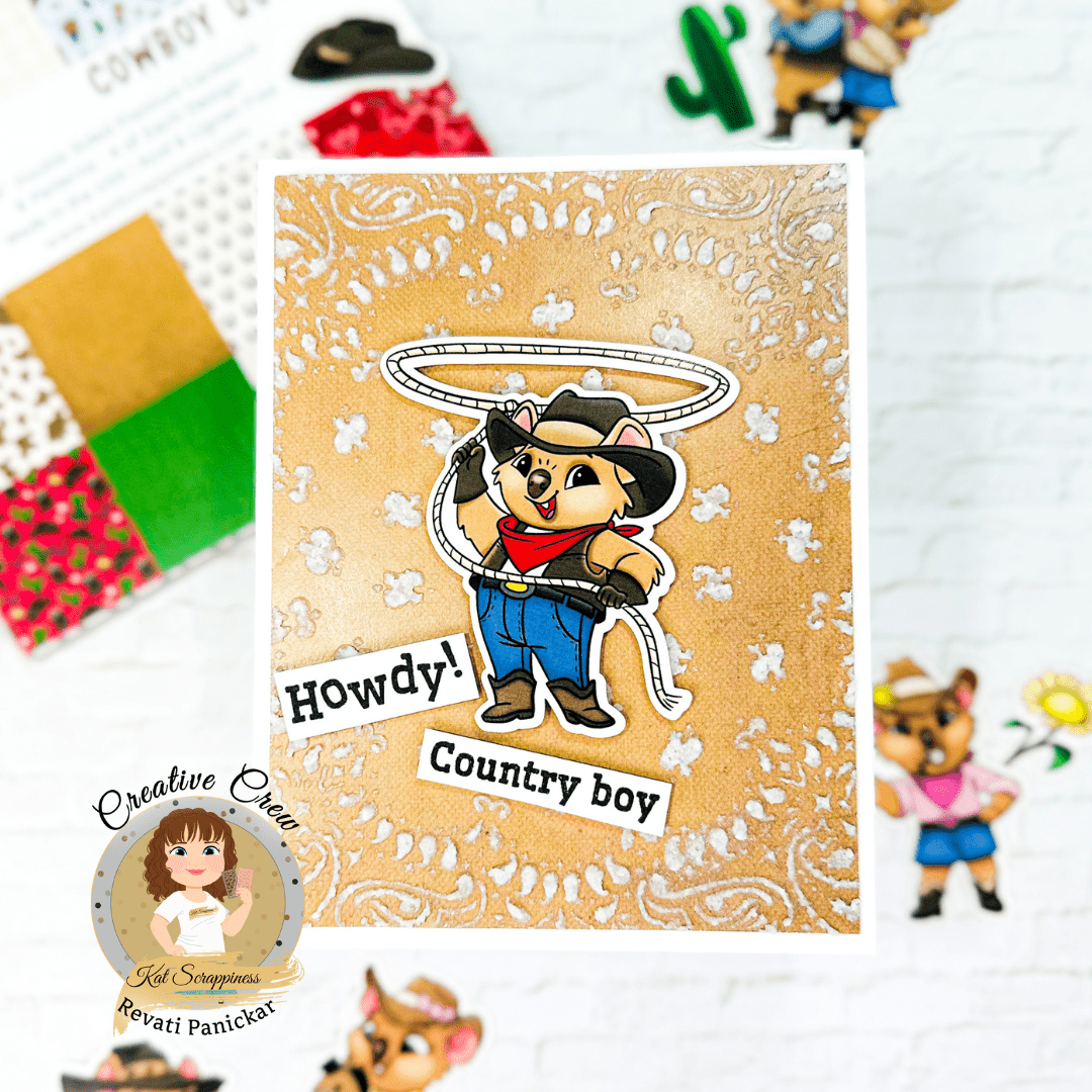 Cowboy Quokka Sentiment Stamps