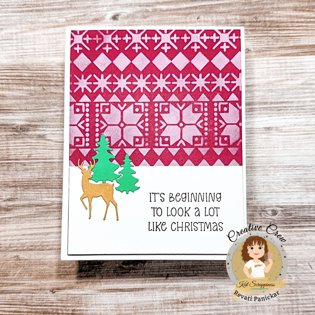 Nordic Sweater 6x6 Stencil -