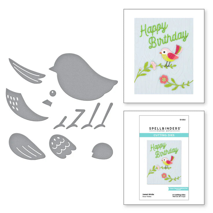 Sweet Birdie Cutting Dies from Spellbinders