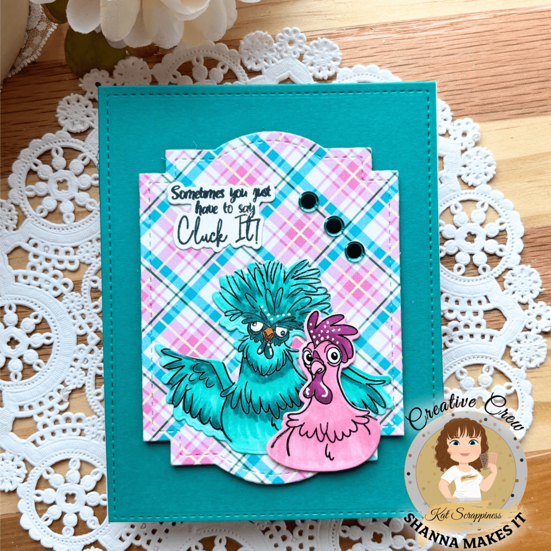 Sassy Chickens 6x8 Stamp Set