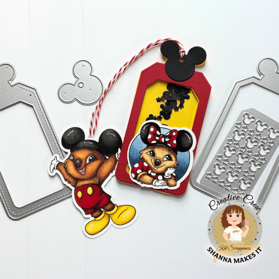 Mouse Ear Shaker Tag Craft Dies
