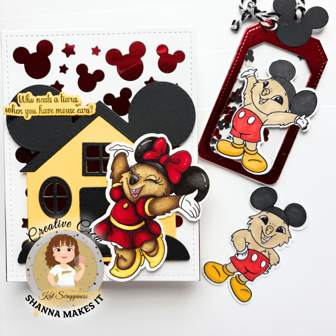 Mouse Ear Shaker Tag Craft Dies