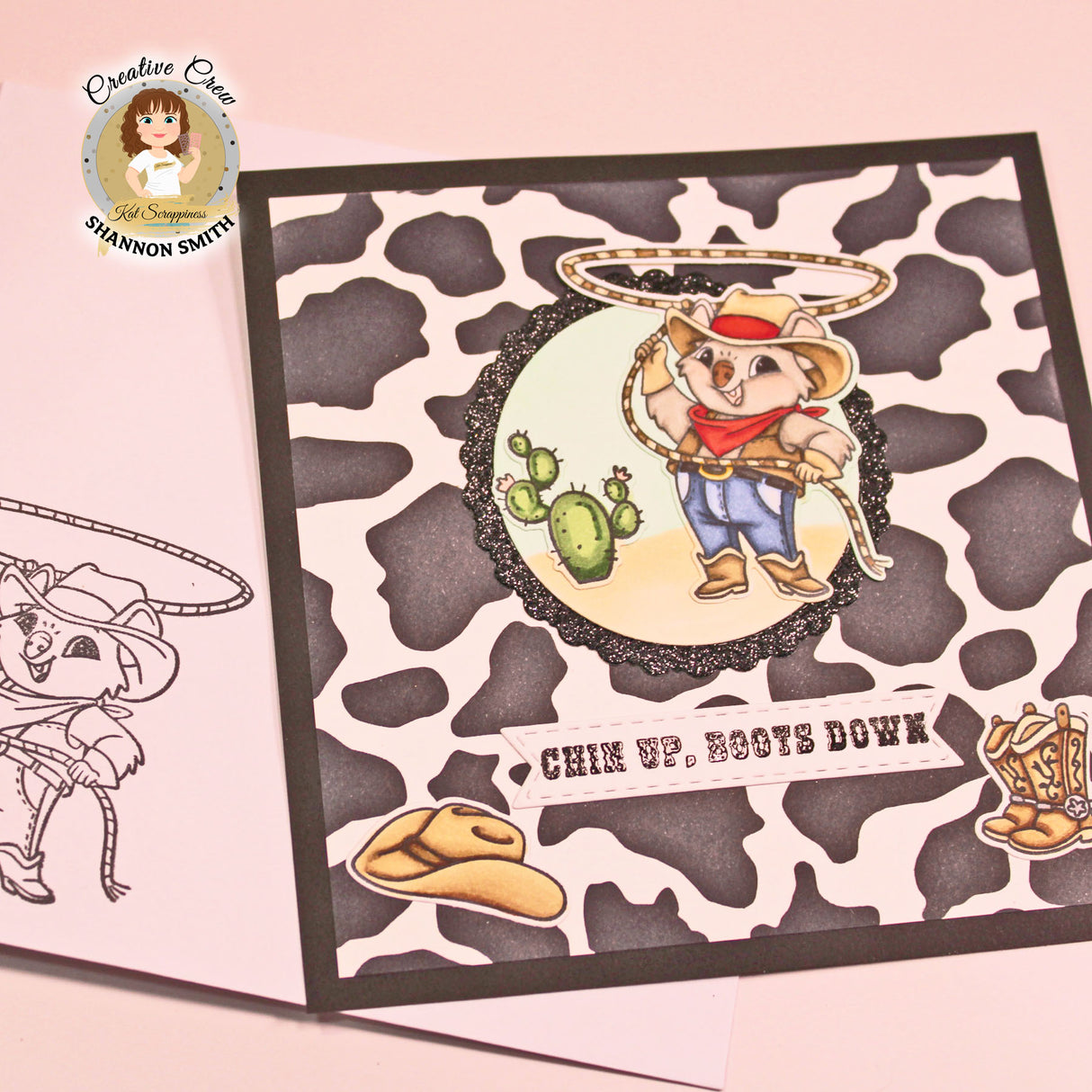 Cow Spots 6x6 Stencil