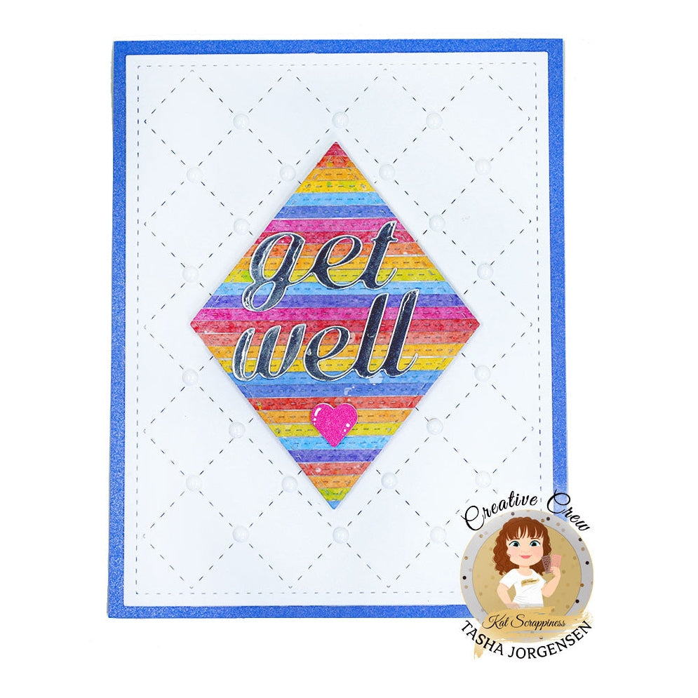 A2 Quilted Background Die