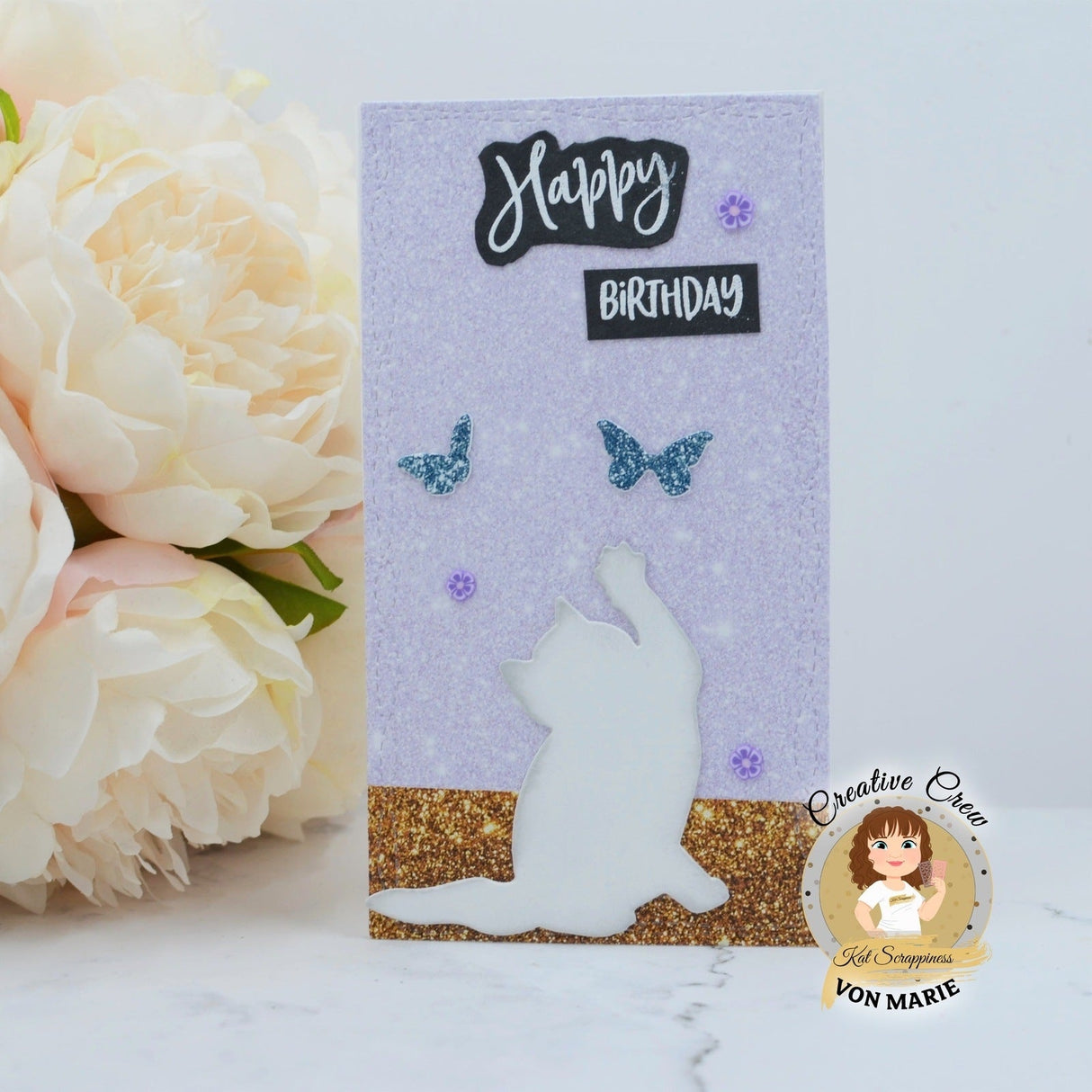 Purple Faux Glitter 6x6 Paper Pad