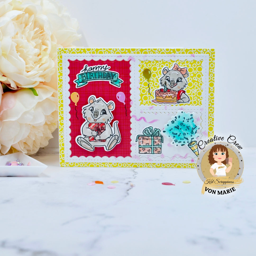 Confetti Party 6x6 Stencil