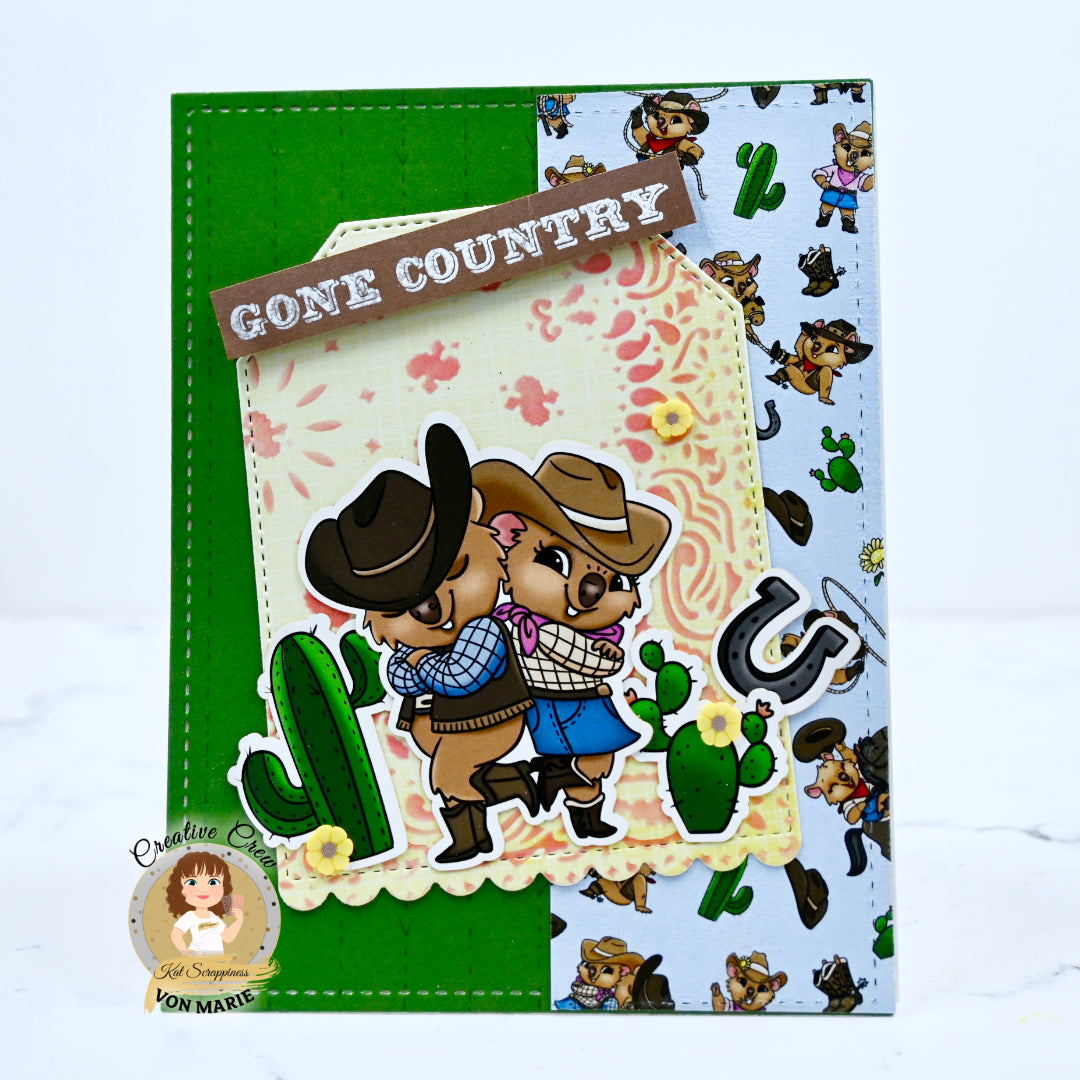 Cowboy Quokka Sentiment Stamps