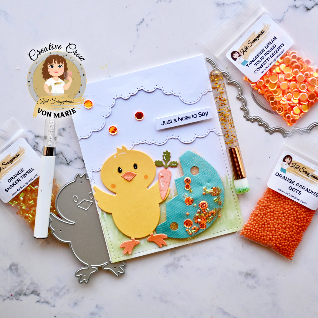 Tangerine Dream Solid Confetti Sequins