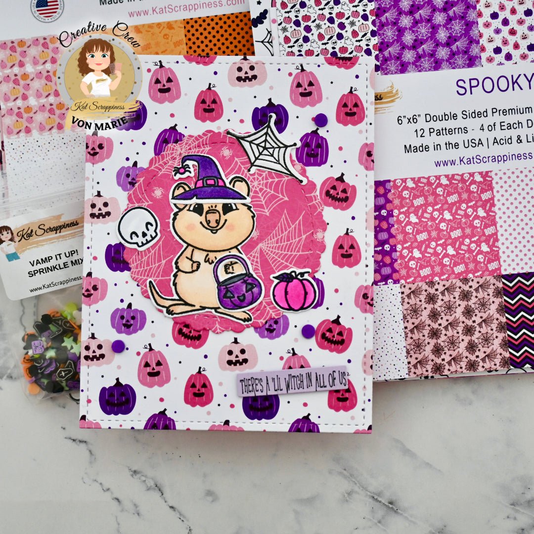 Spooky Cute Purple 6x6 Paper Pad