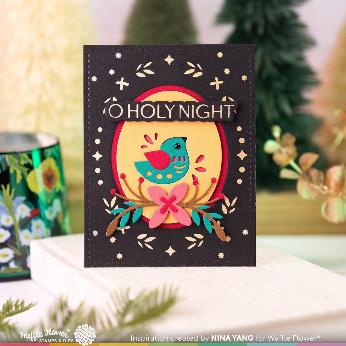 Elegant Christmas Foil Plate & Coordinating Dies Bundle