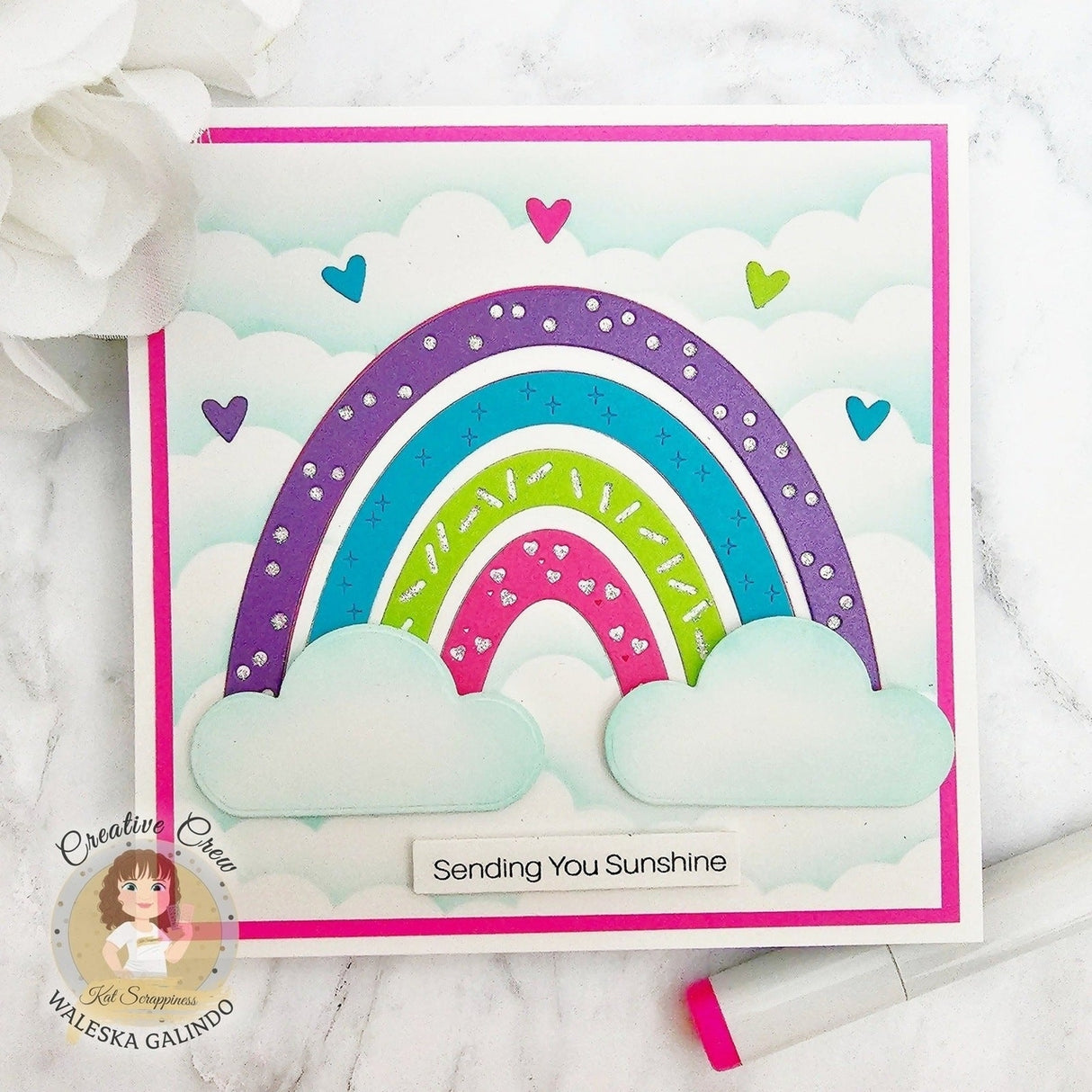 Confetti Party Rainbow Craft Dies