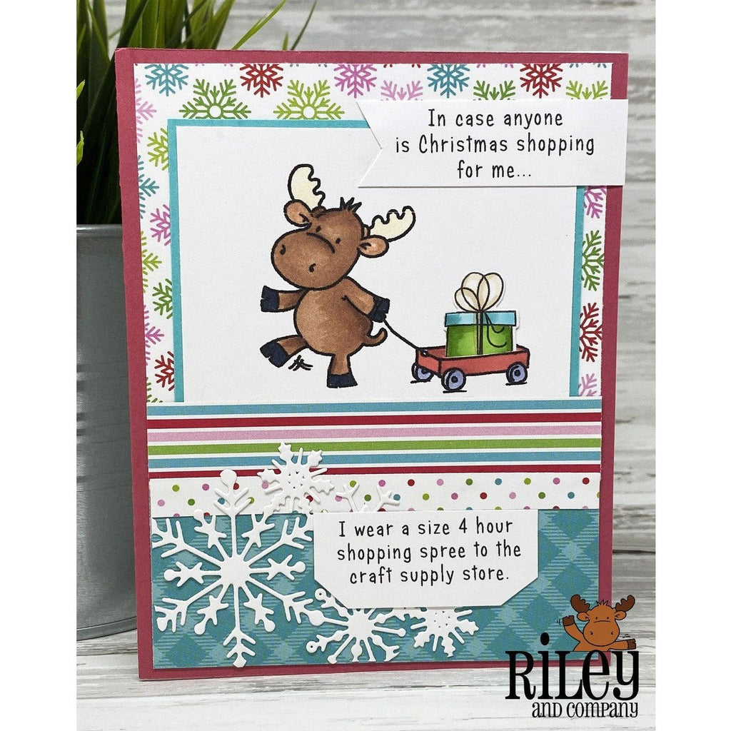 Size 4 Hour Shopping Spree Cling Stamp by Riley & Co