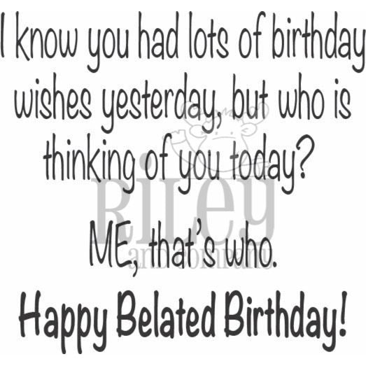 Who is Thinking of you Today? Clear Stamp by Riley & Co