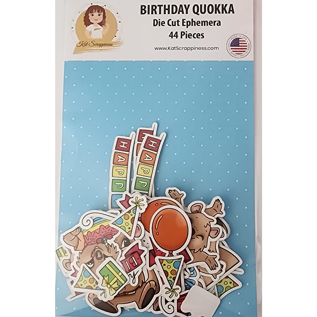 Birthday Quokka Ephemera Pack