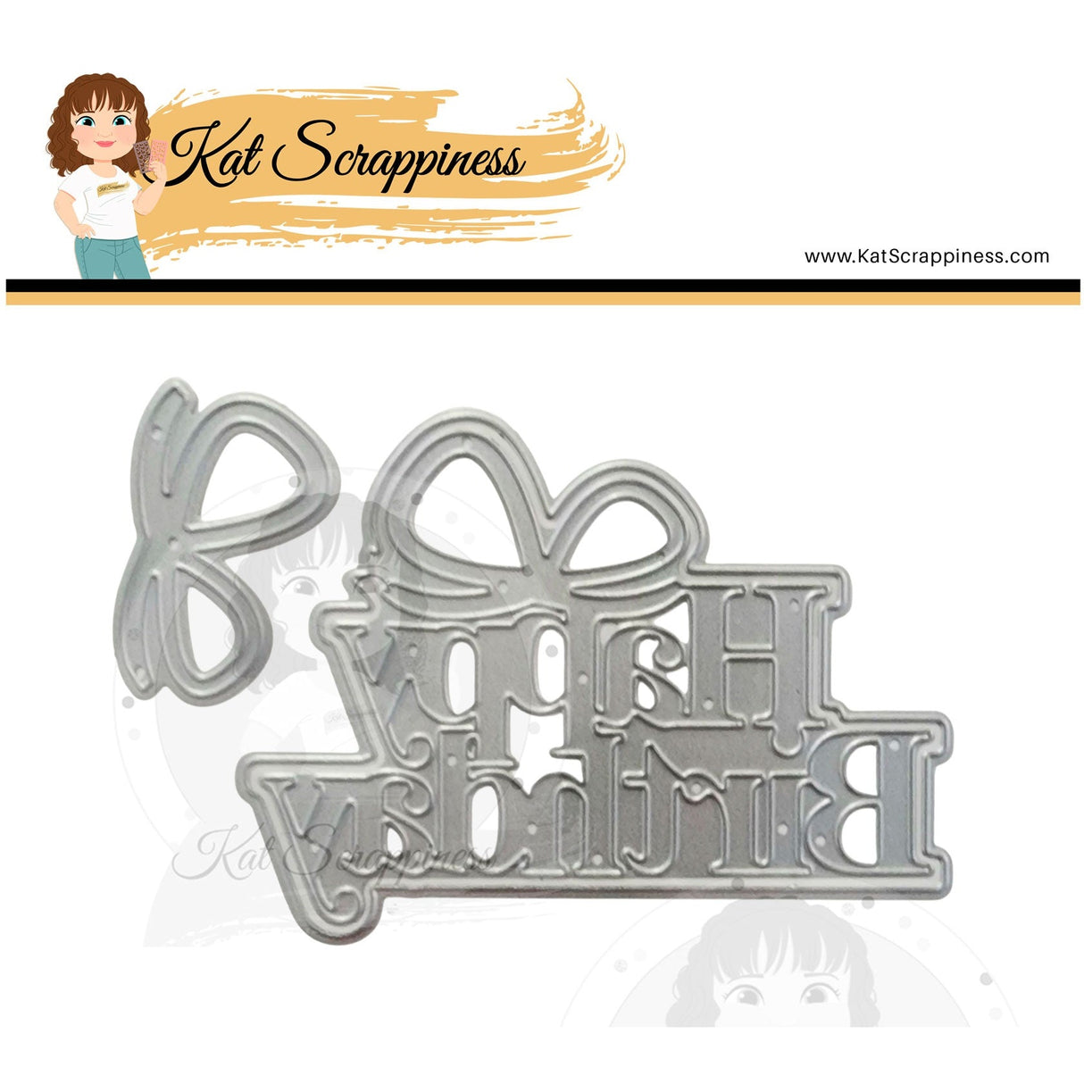 "Bow-tiful Happy Birthday" Shadow Sentiment Craft Dies