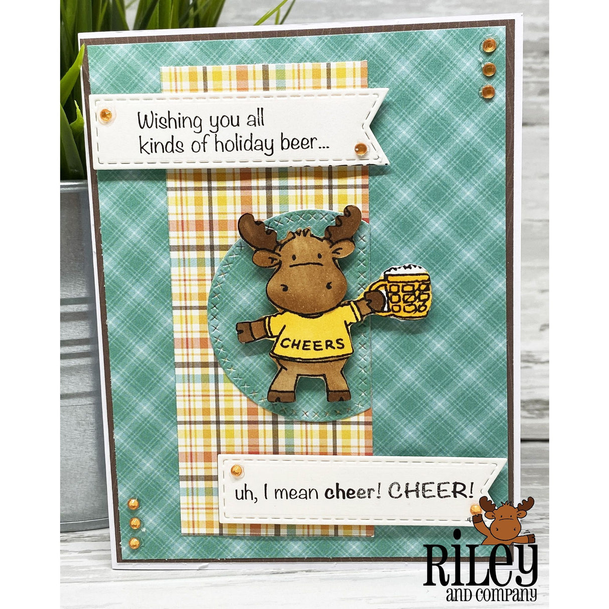 Holiday Beer Clear Stamp by Riley & Co