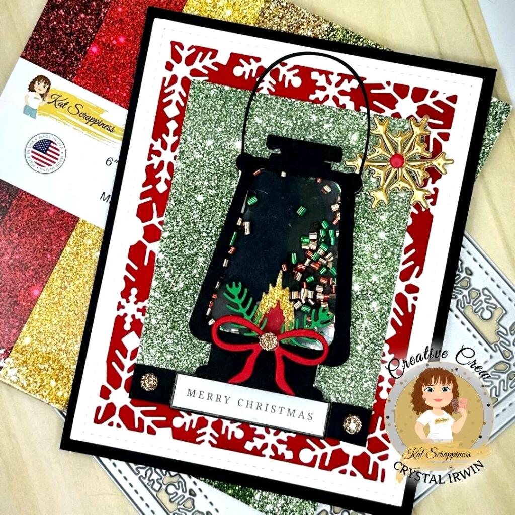 XL Christmas Faux Glitter 6x6 Paper Pad