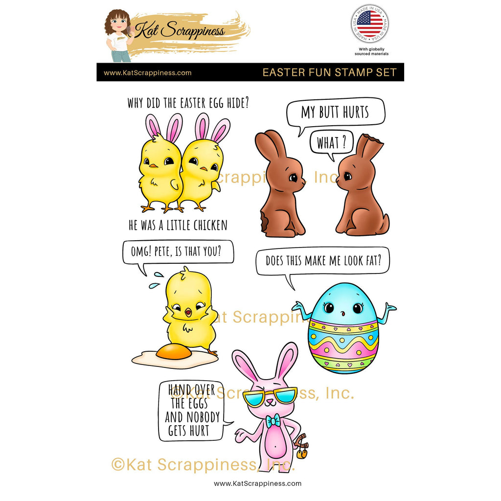 Easter Fun 6x8 Stamp Set - New Release!