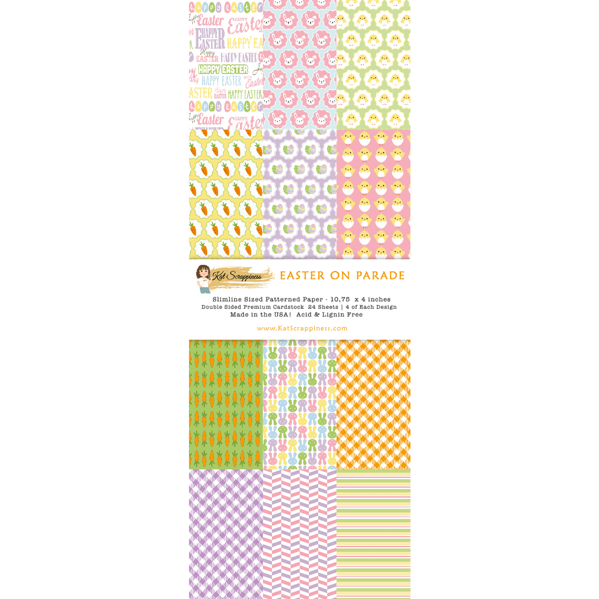Easter on Parade Slimline Paper Pack