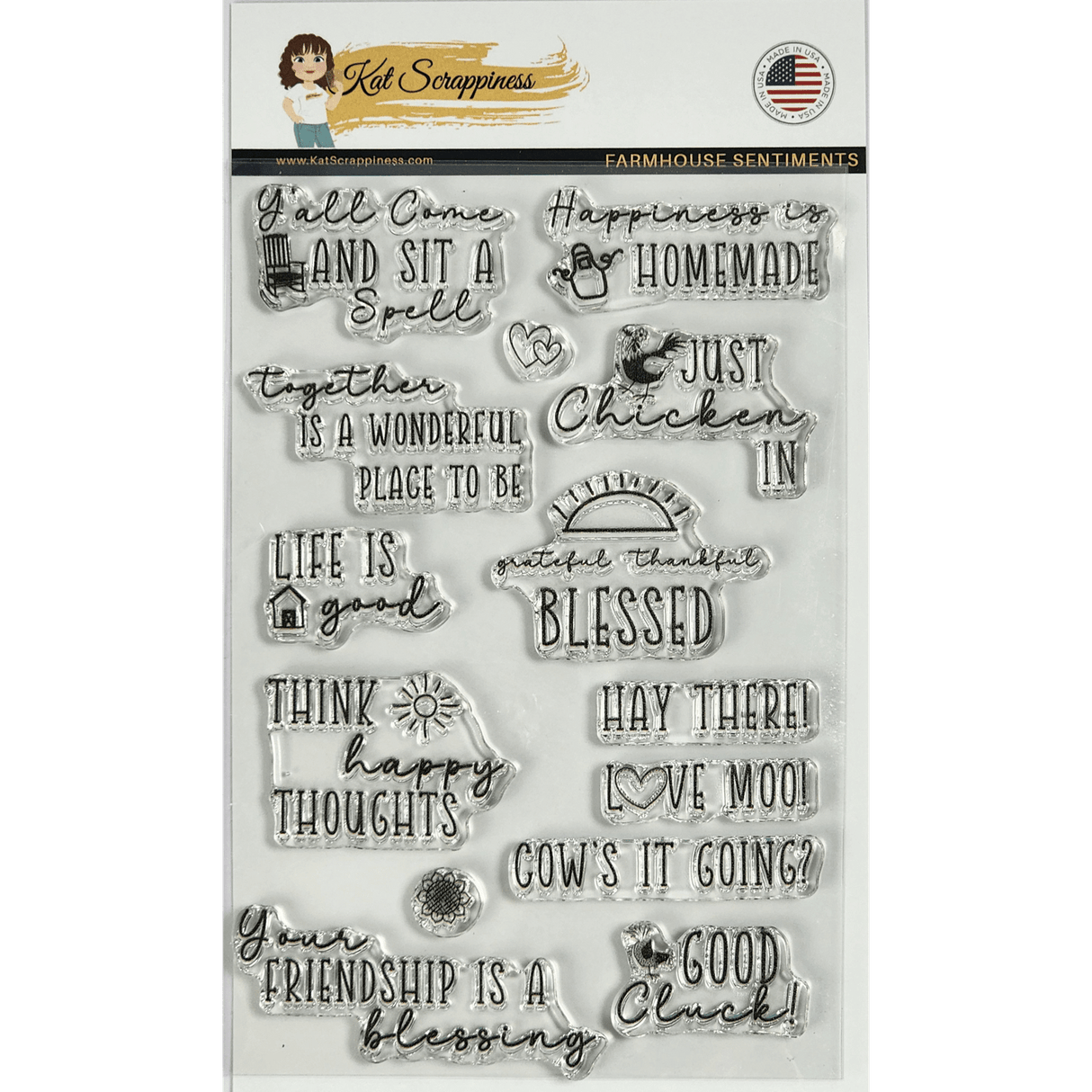 Farmhouse Sentiment Stamps