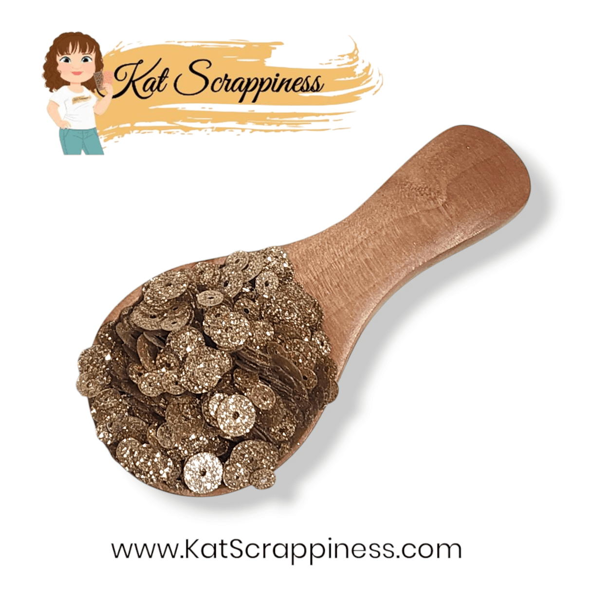 Glitter Sequin Mix - Platinum Gold