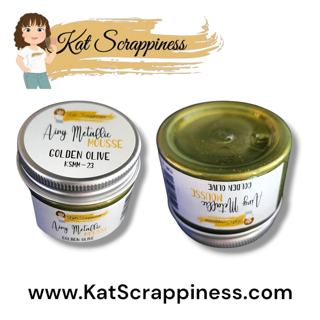 Airy Mousse Metallic from Kat Scrappiness - Golden Olive
