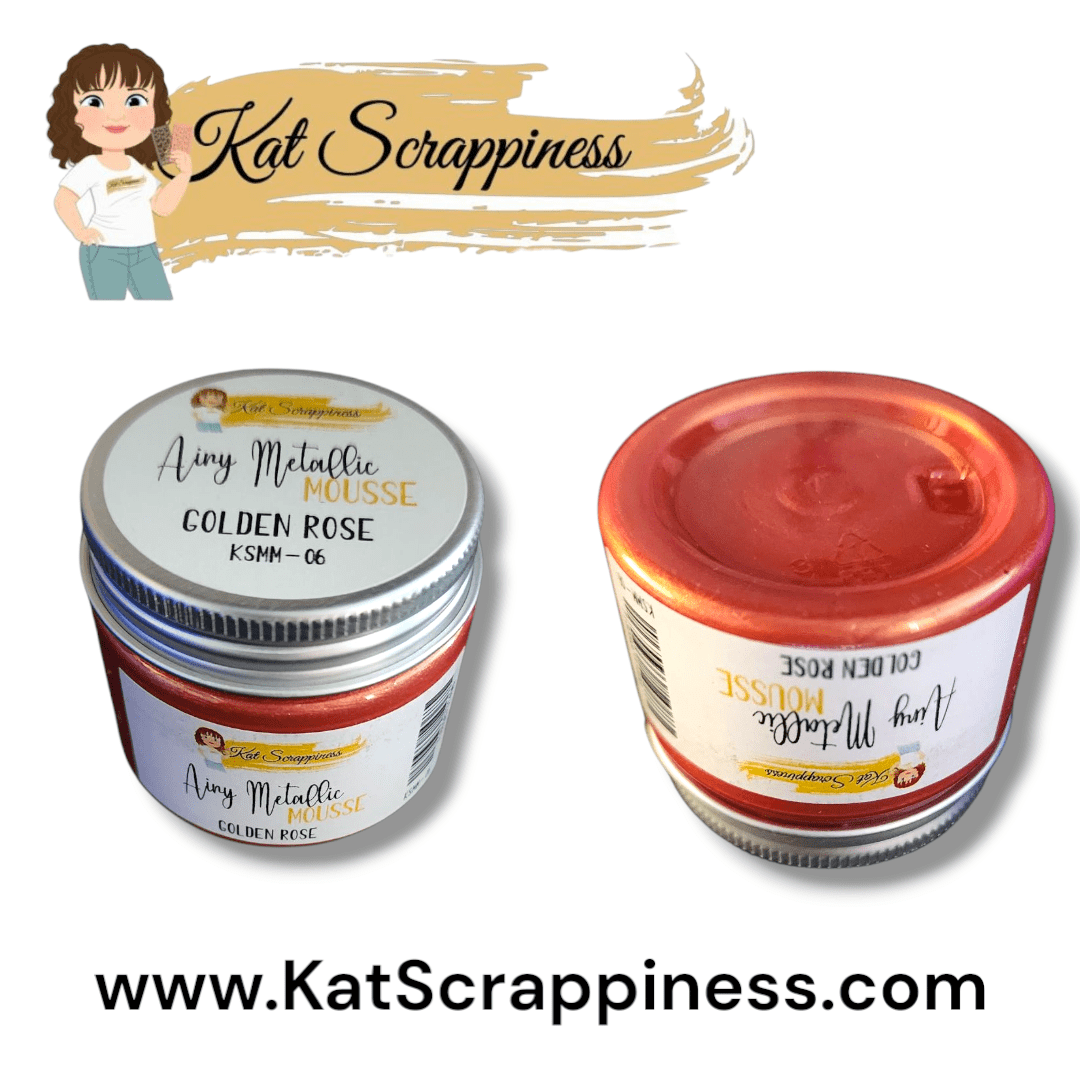 Airy Mousse Metallic from Kat Scrappiness - Golden Rose