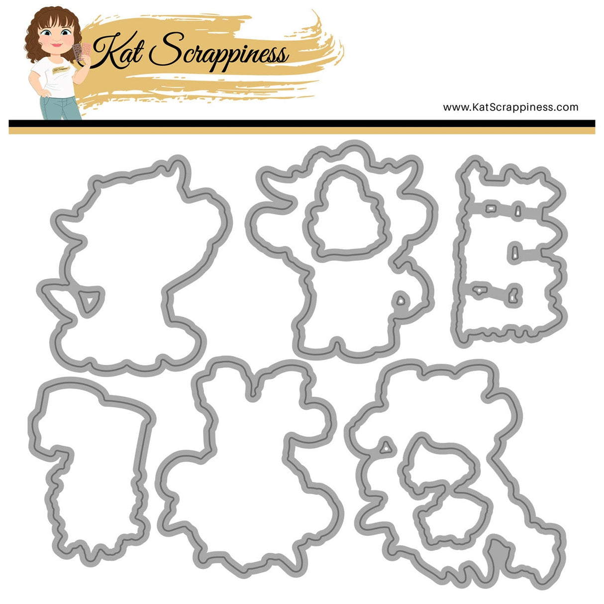 Highland Mini Moos Coordinating Dies