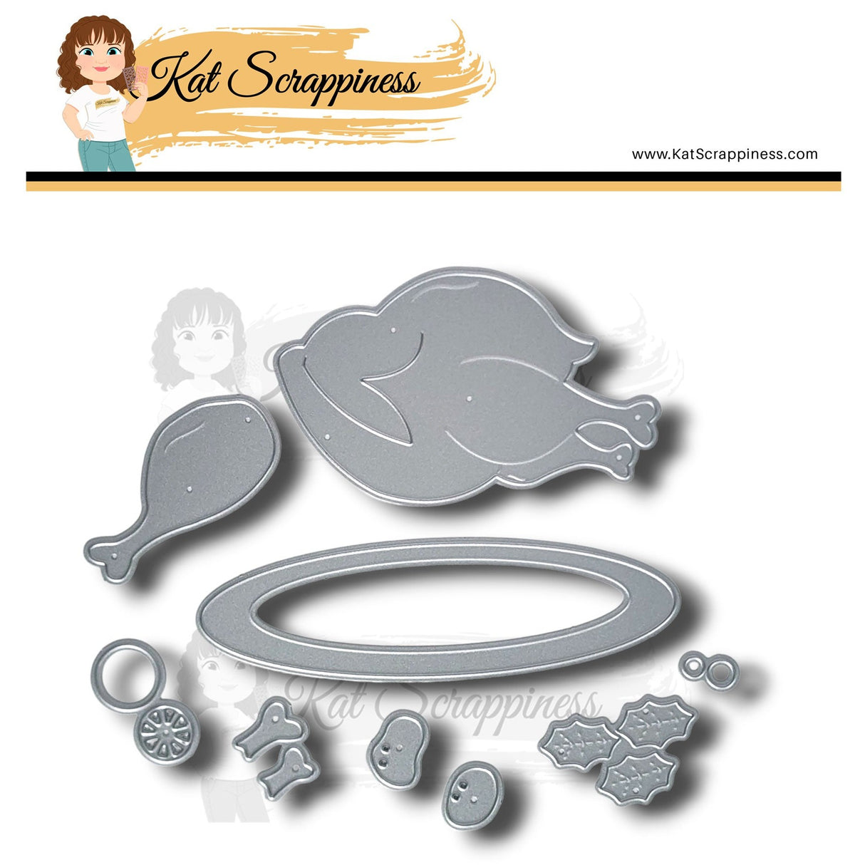 Holiday Turkey Dinner Craft Dies