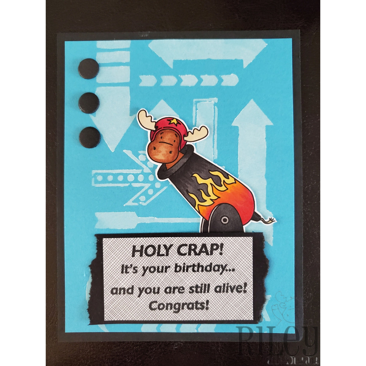 Holy Crap! Cling Stamp by Riley & Co