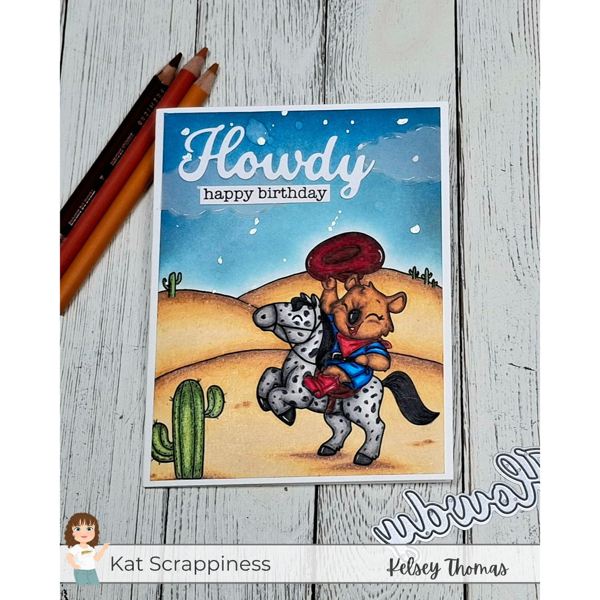 Cowboy Quokka 6x8 Stamps