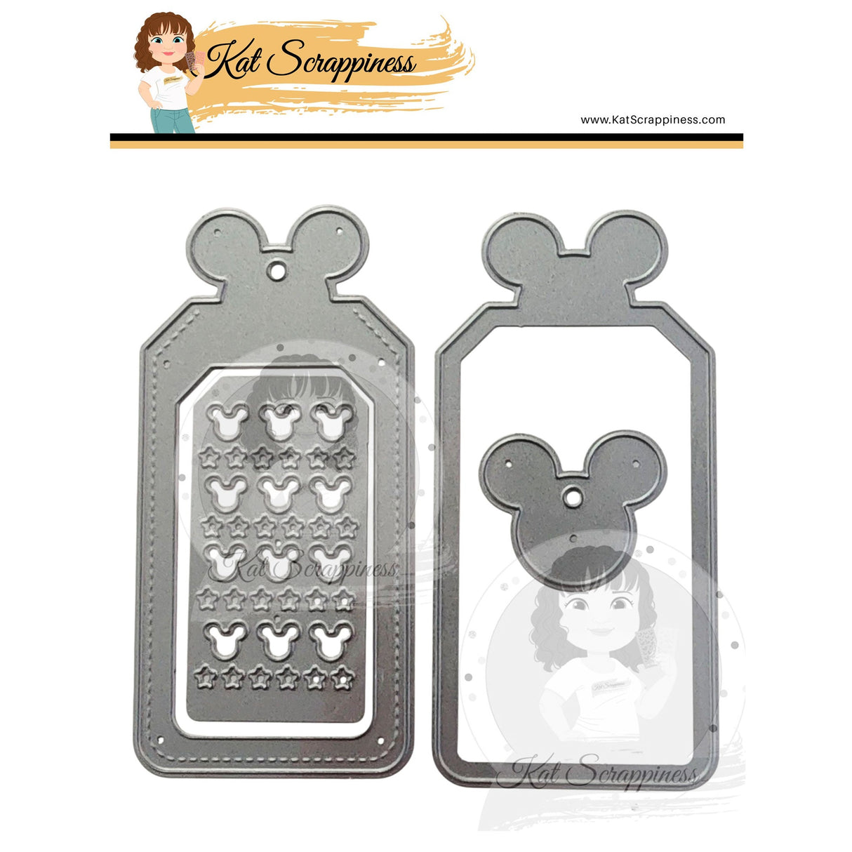 Mouse Ear Shaker Tag Craft Dies