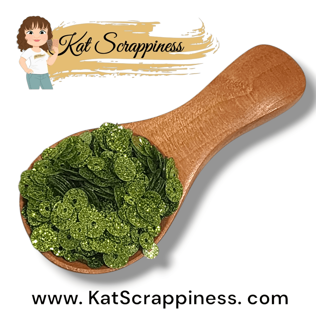 Glitter Sequin Mix - Olive Grove