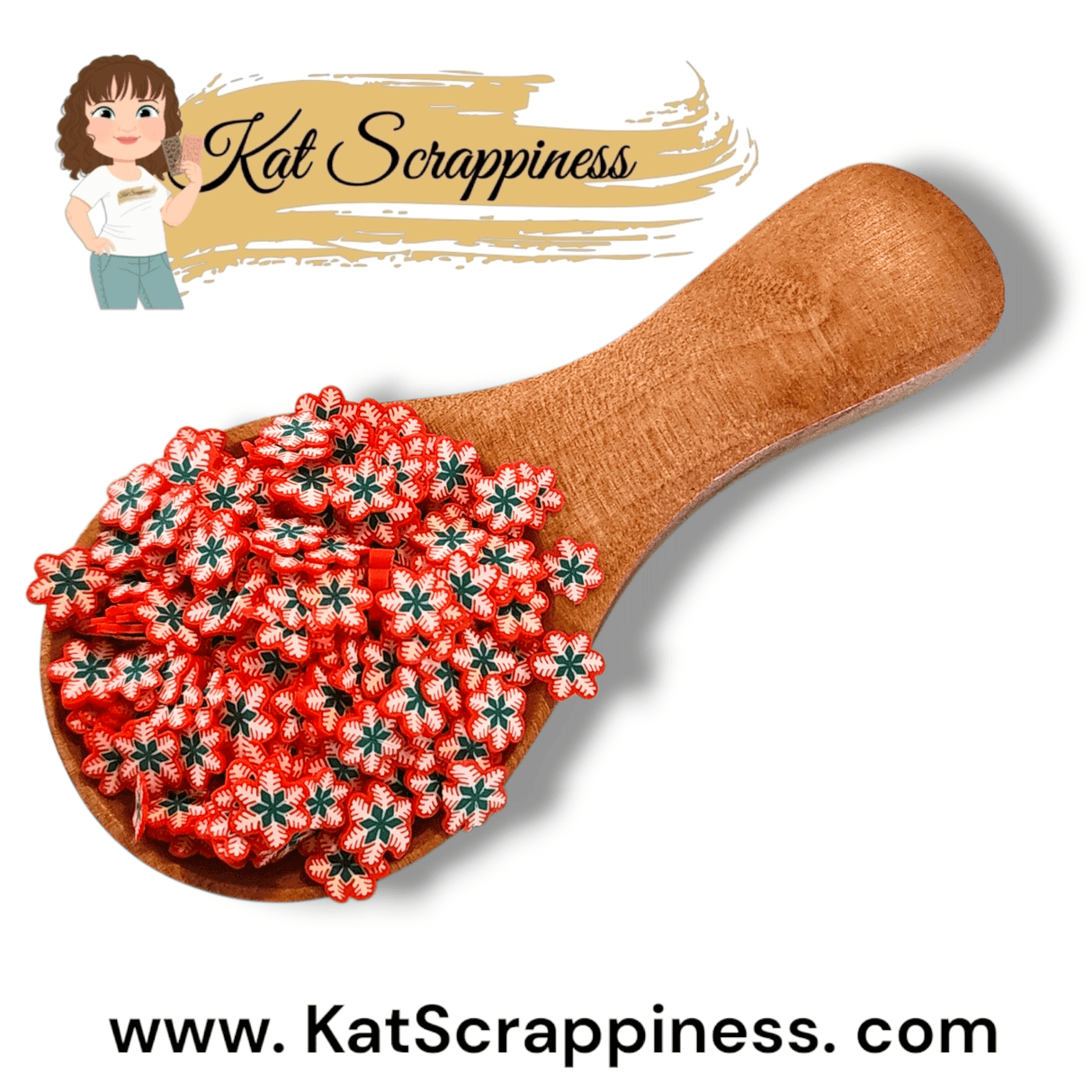 Poinsettia Flower Sprinkles