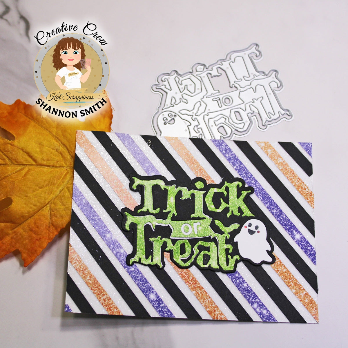 Ghostly Trick or Treat Shadow Sentiment Craft Die