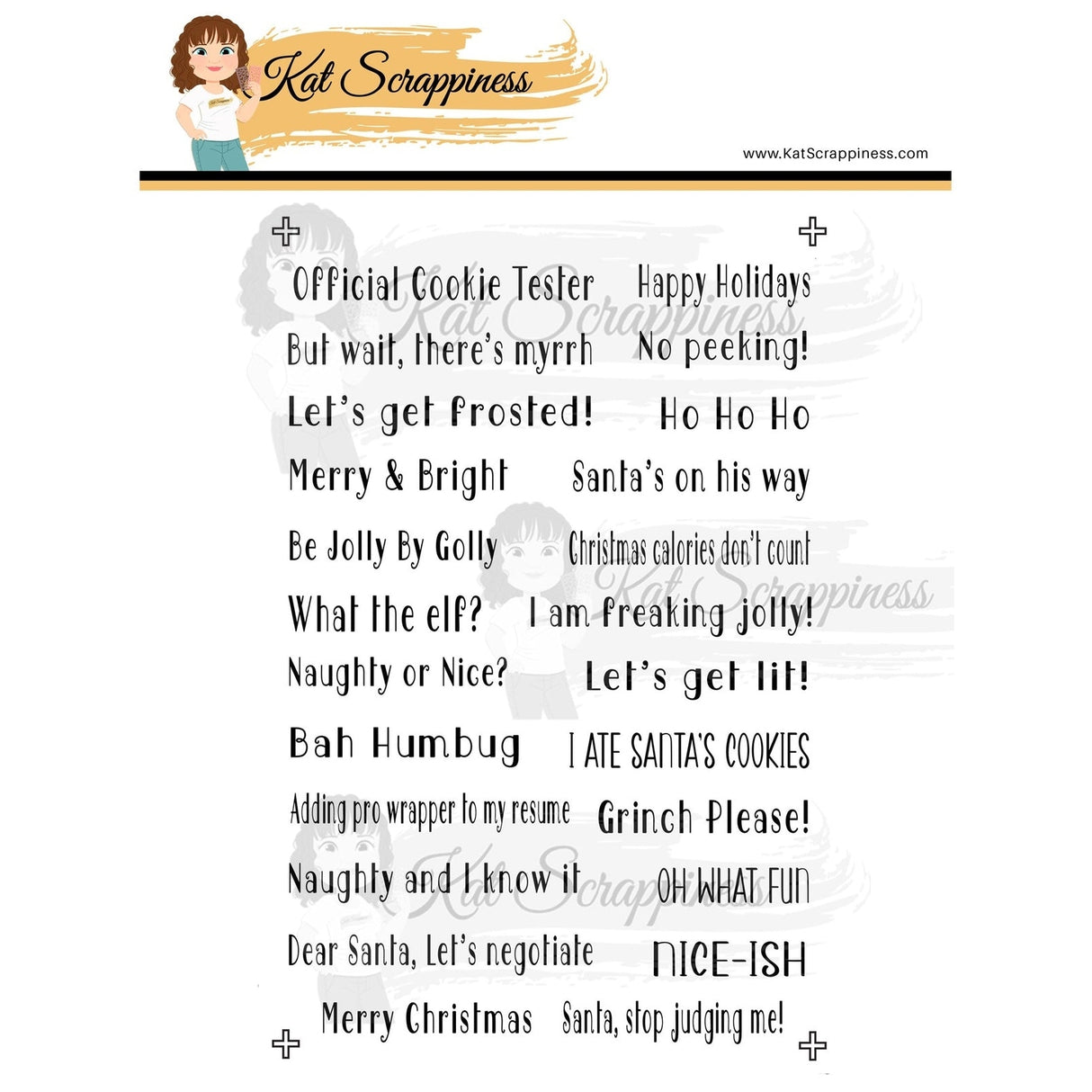 Simple Sentiments Stamp - Holiday Edition