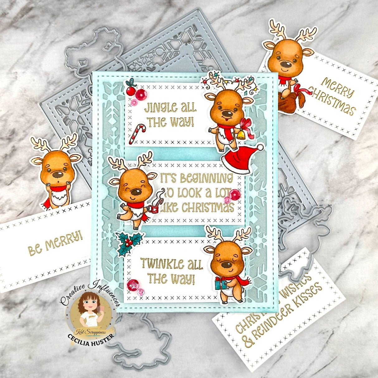 Reindeer Games Sentiments Stamp Set