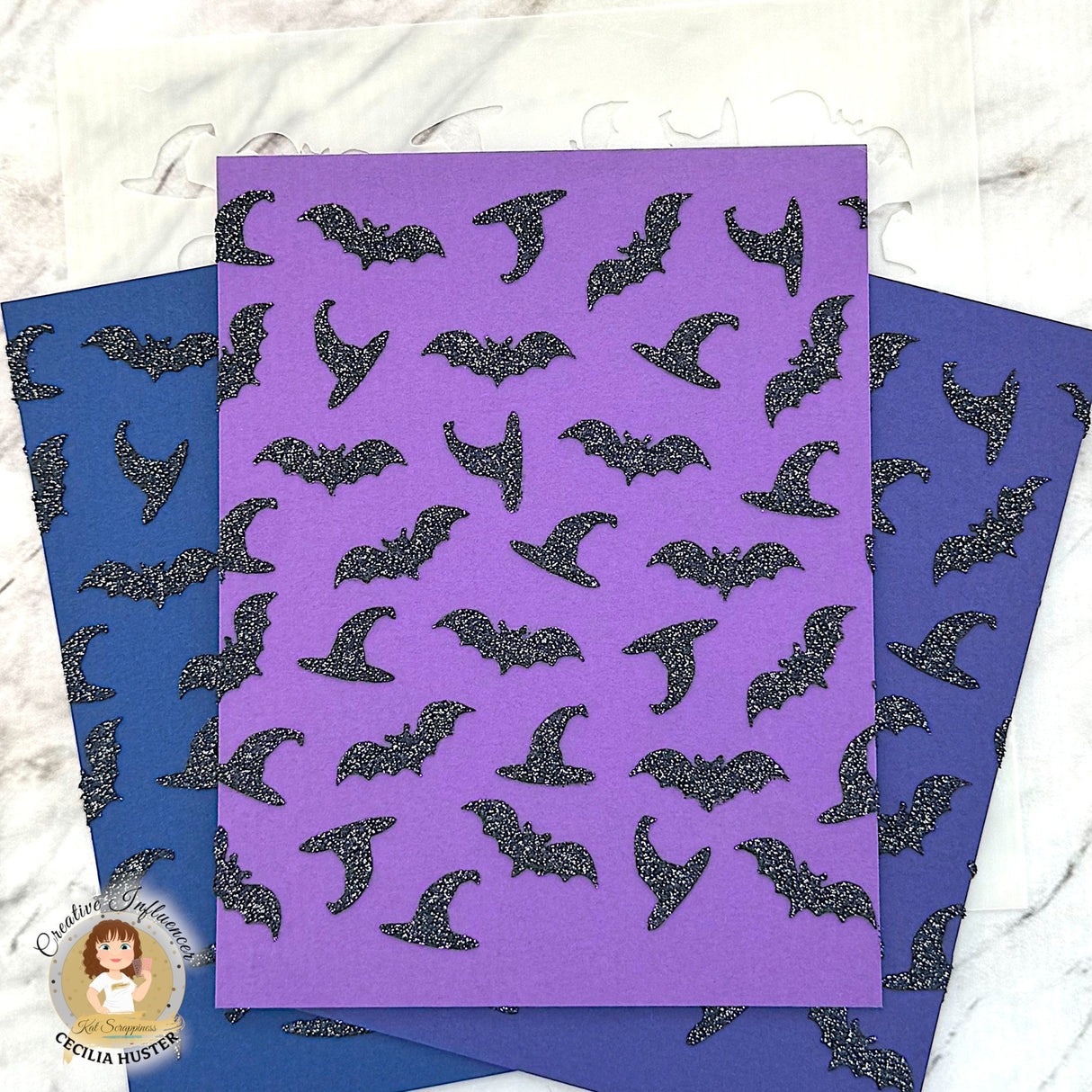 Hats & Bats 6x6 Stencil