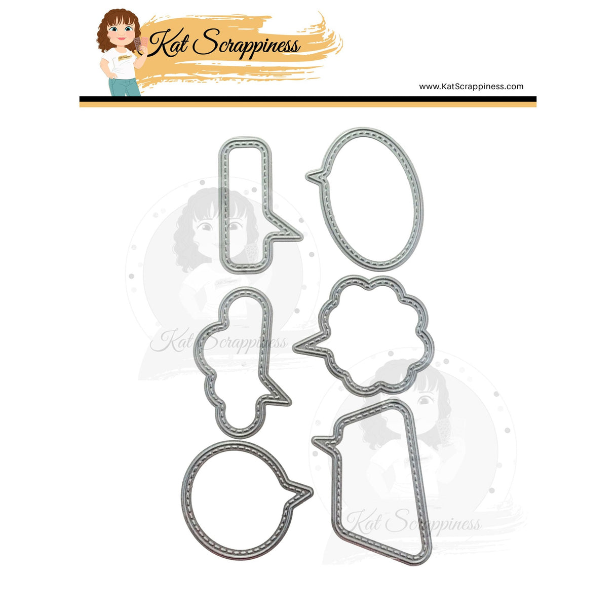 Stitched Speech Bubbles Craft Dies