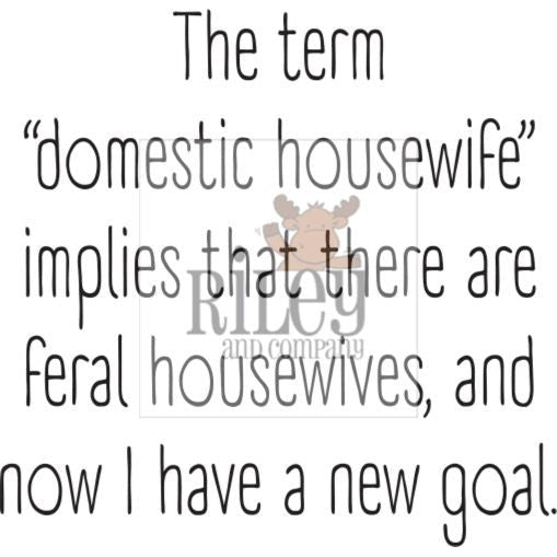 Domestic Housewife Clear Stamp by Riley & Co