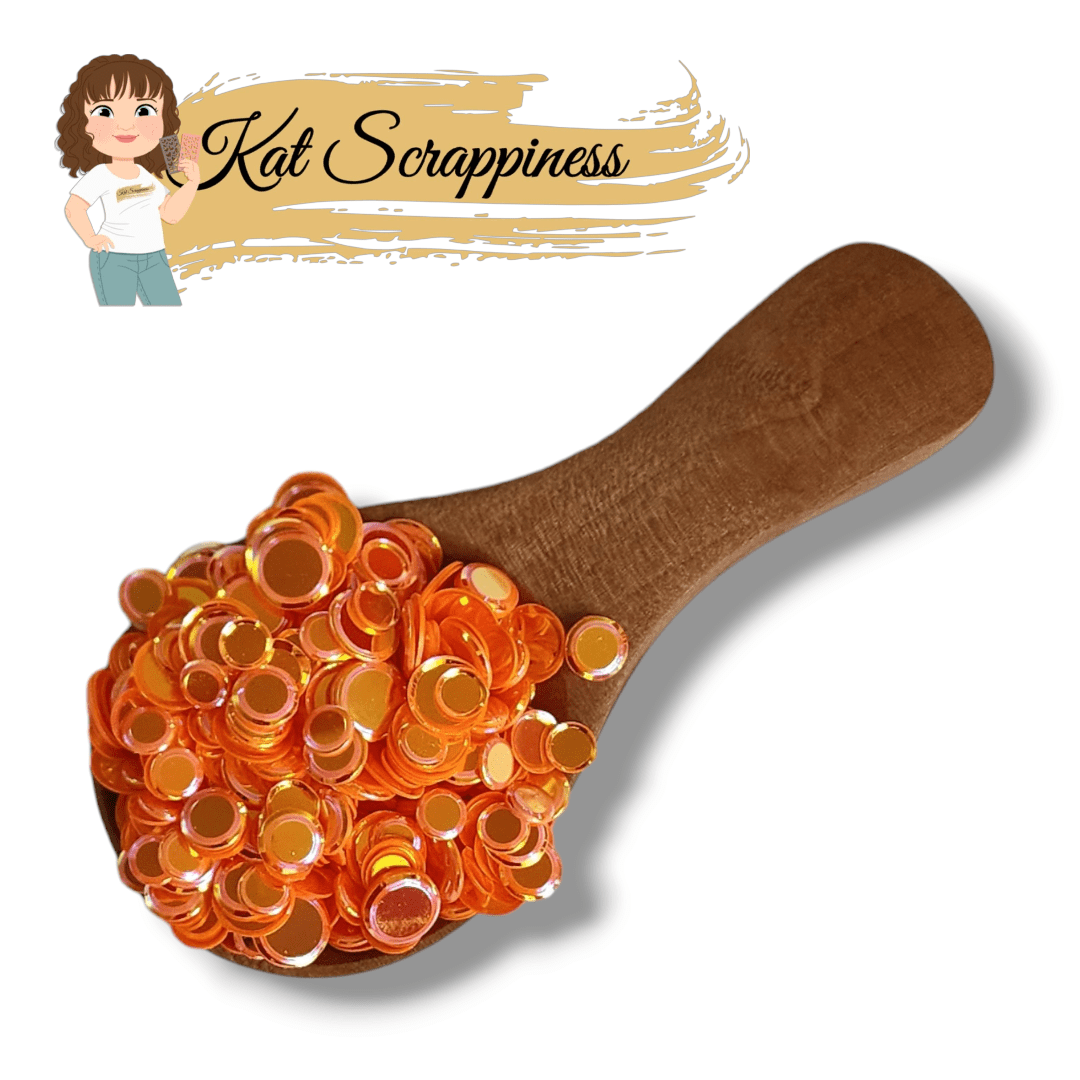 Tangerine Dream Solid Confetti Sequins