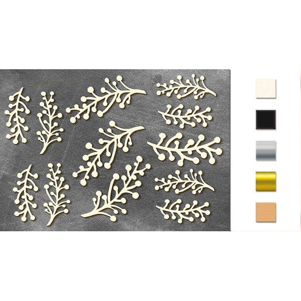 Christmas Twigs Chipboard Embellishments