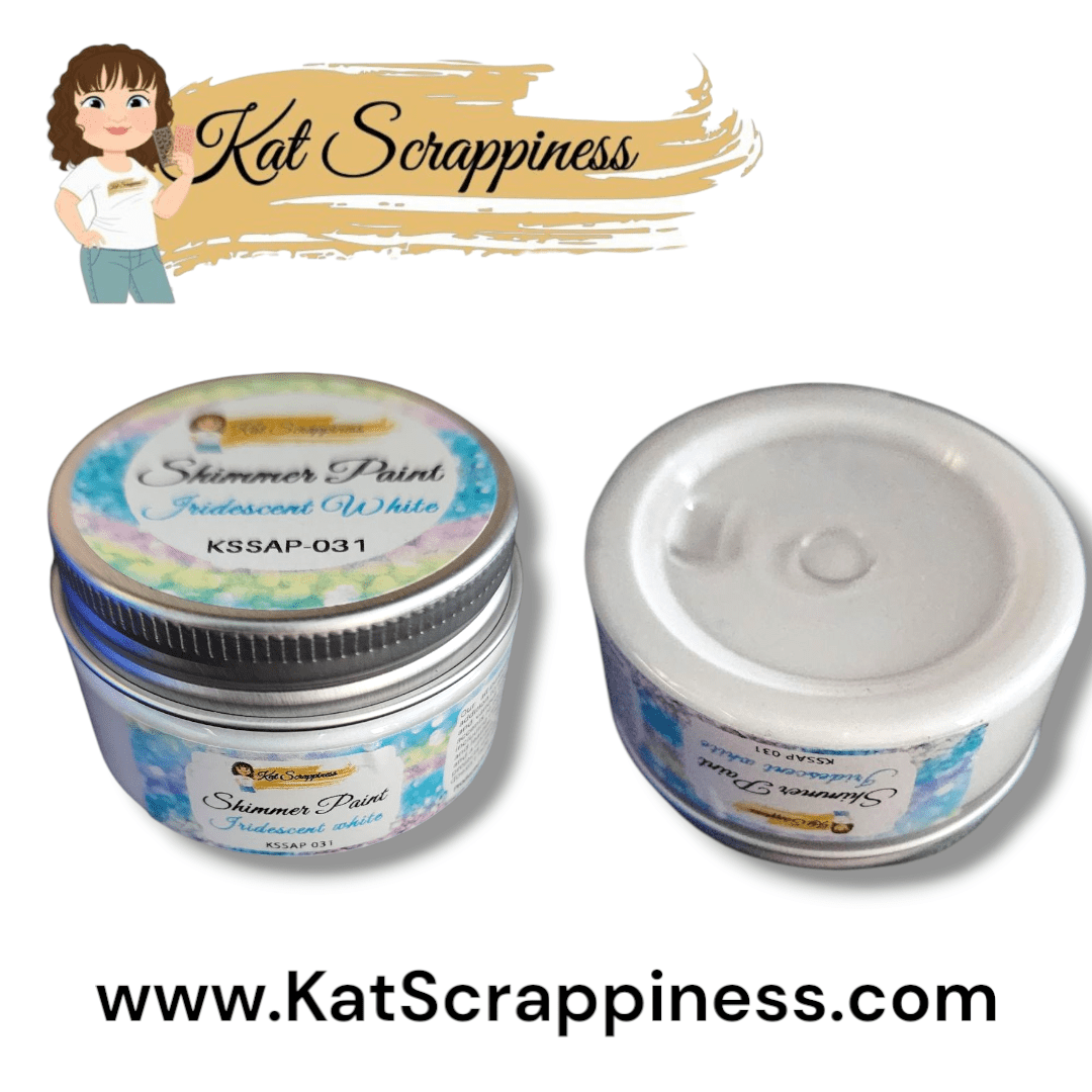 Iridescent White Shimmer Paint - 30 ml