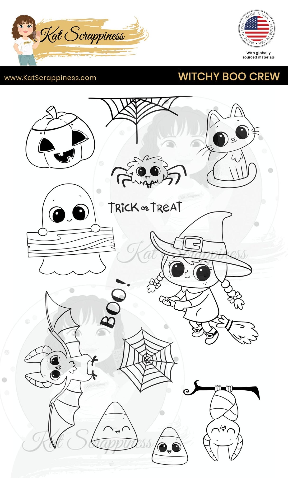 Witchy Boo Crew Stamp Set